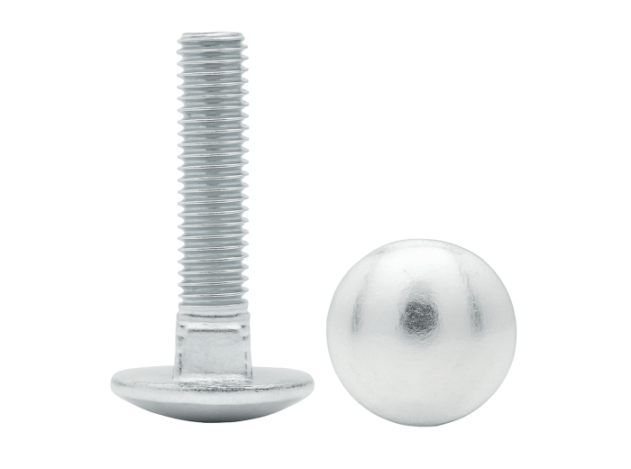 ŚRUBA ZAMKOWA M6X35 KL.4.8 DIN 603 GRZYBKOWA OCYNK