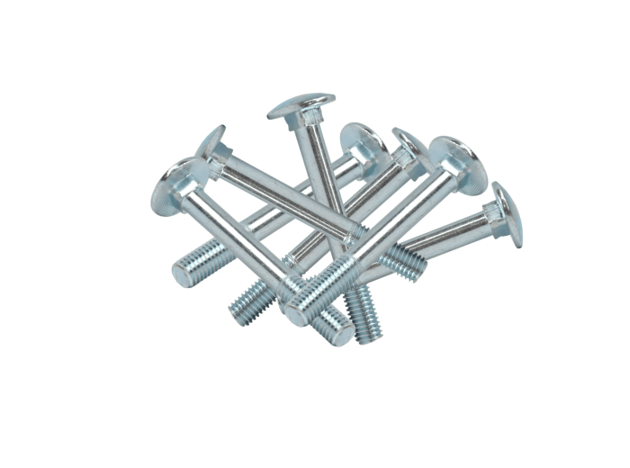ŚRUBA ZAMKOWA M6X90 KL.4.8 DIN 603 GRZYBKOWA OCYNK