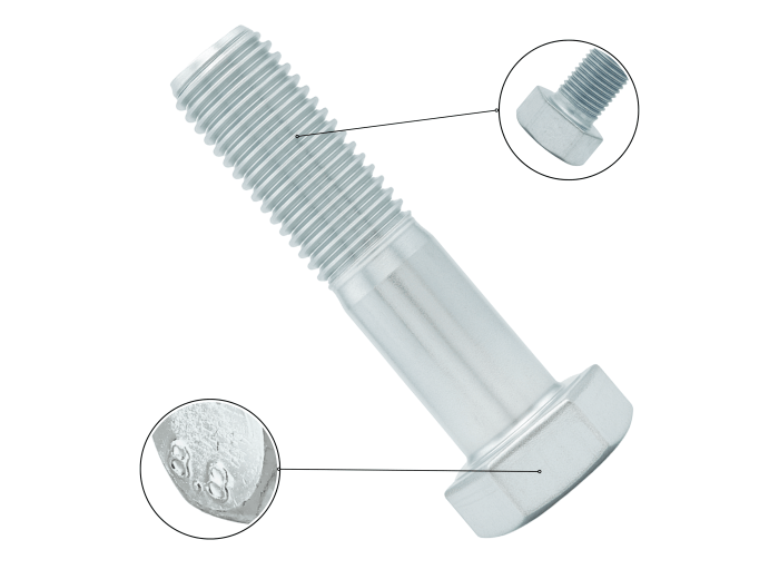 M10X140 KL.8.8 ŚRUBA DIN 931  OCYNK ŁEB 6-KĄTNY