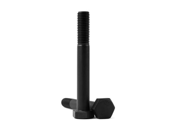 M12X90 KL.10.9 ŚRUBA UTWARDZANA DIN 931 CZARNA ŁEB 6-KĄTNY