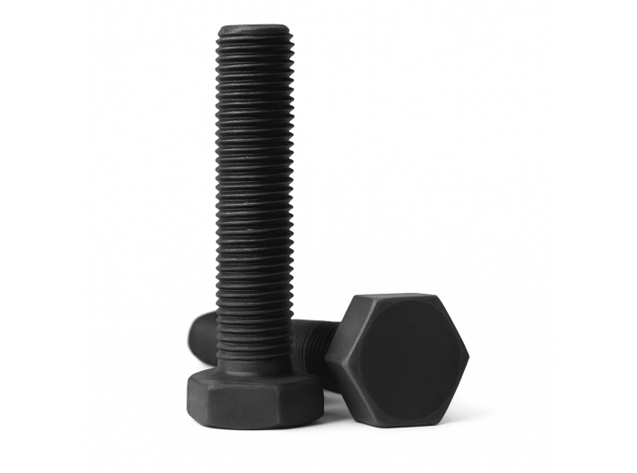 M8X40 KL.10.9 ŚRUBA UTWARDZANA DIN 933 CZARNA ŁEB 6-KĄTNY