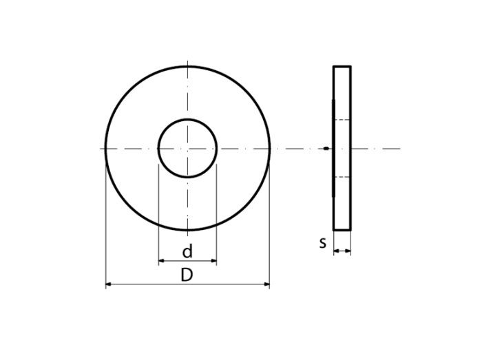 PODKŁADKI OKRĄGŁE 2X POWIĘKSZANE M18 DIN 440 Ocynk