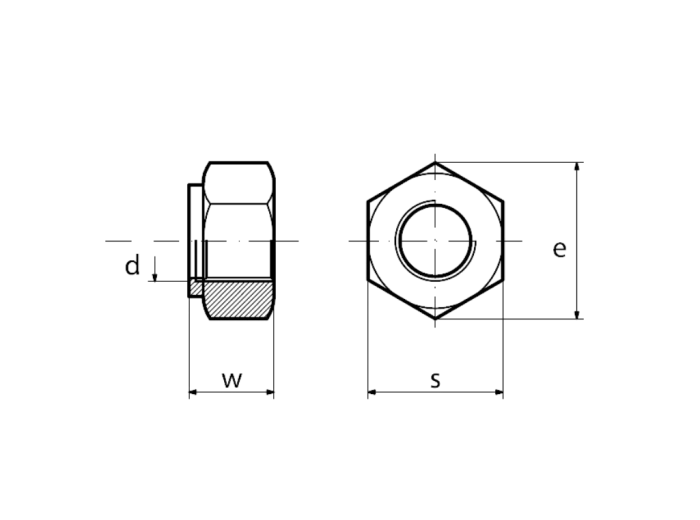NAKRĘTKA DROBNOZWOJNA M24X2.0 SAMOHAMOWNA kl.10 DIN 985 Ocynk