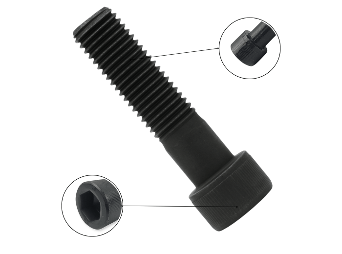 M10X120 KL.12.9 ŚRUBA IMBUSOWA DIN 912 CZARNA ŁEB WALCOWY