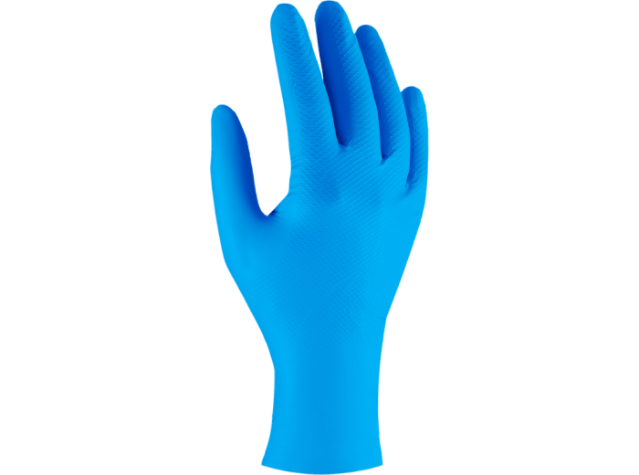 Rękawice nitrylowe NITRAX GRIP BLUE 9" (L) STALCO PERFECT