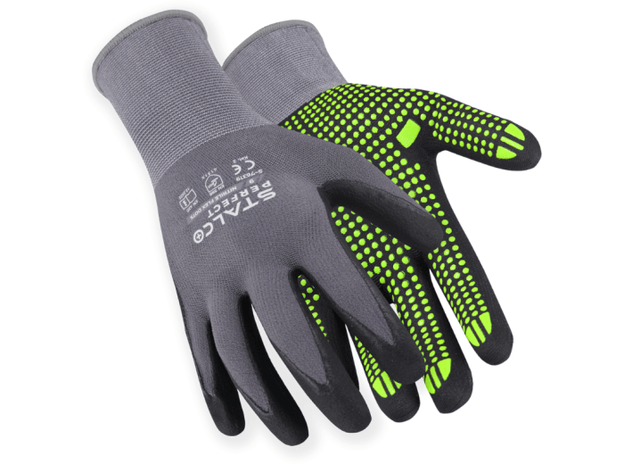 Rękawice nylonowe NITRILE FLEX DOTS 8” STALCO PERFECT