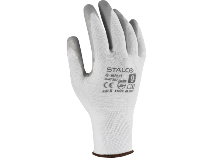 Rękawice poliestrowe S-NITRI 9” STALCO