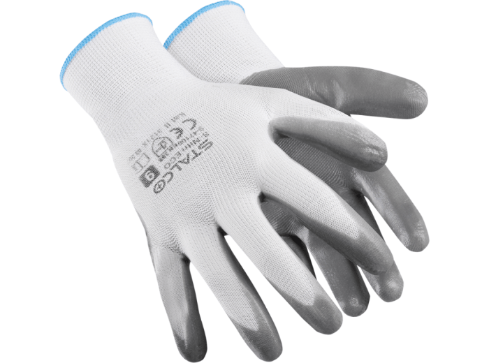 Rękawice poliestrowe S-NITRI ECO 9” STALCO