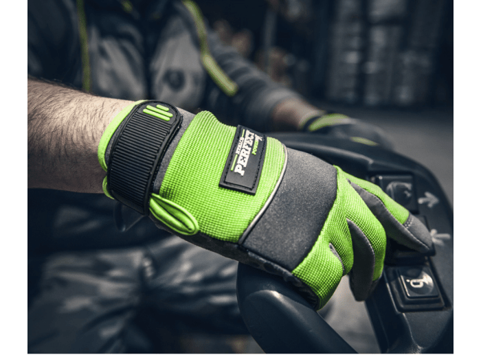 Rękawice syntetyczne HI-VIS GRIPPER 11” (2XL) STALCO PERFECT