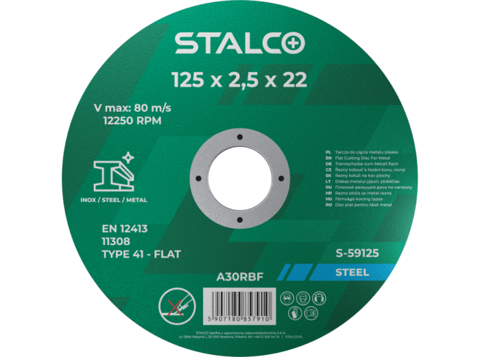 Tarcza do cięcia metalu - płaska 300 x 3.2 x 32 mm STALCO