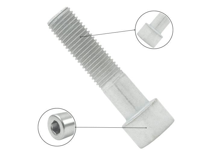 M10X30 KL.8.8 ŚRUBA IMBUSOWA DIN 912 OCYNK ŁEB WALCOWY