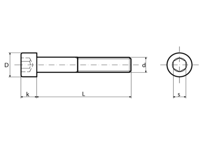 M12 X 80 KL.12.9 ŚRUBA IMBUSOWA DIN 912 CZARNA ŁEB WALCOWY PGW