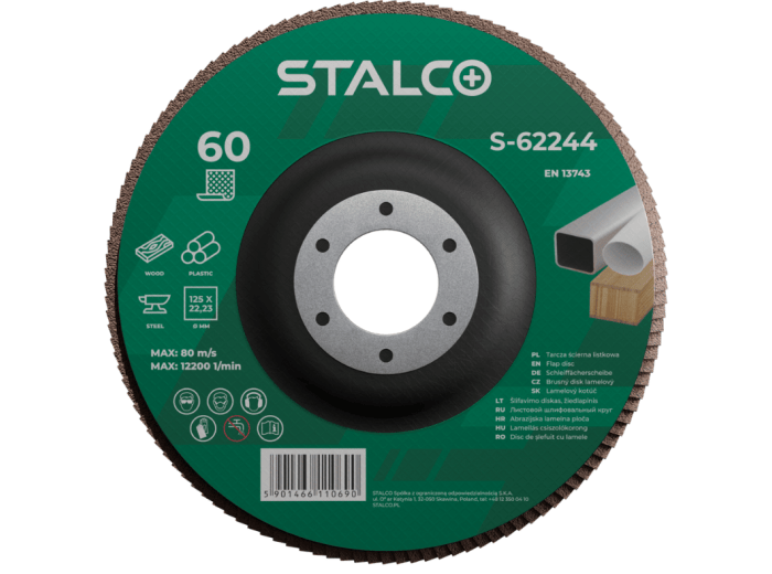 Tarcza listkowa STALCO PERFECT 125mm P40 Alotex Elektrorund