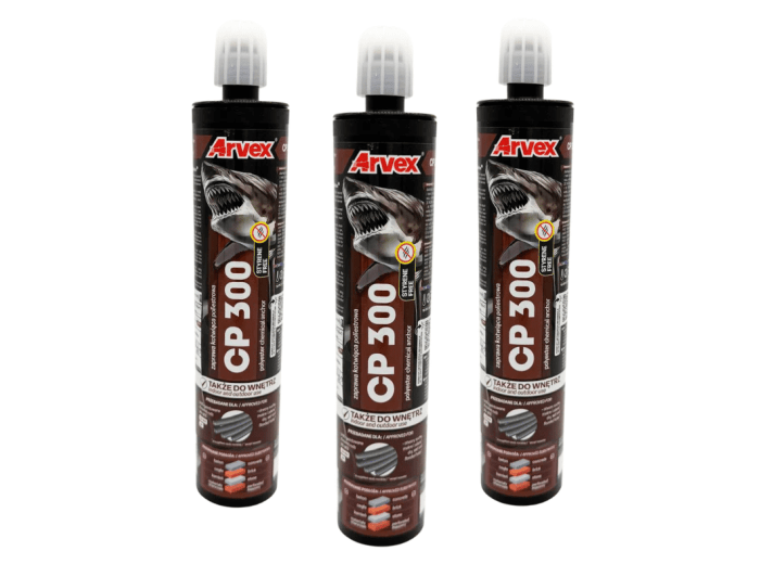 Kotwa chemiczna poliestrowa ARVEX CP 300ml do betonu +2 mieszadła
