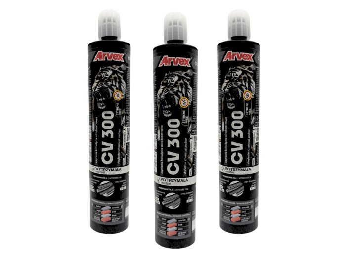 Kotwa chemiczna winyloestrowa ARVEX CV 300ml do betonu +2 mieszadła
