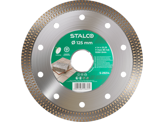 Tarcza diamentowa do ceramiki i gresu STALCO 125x1.4mm