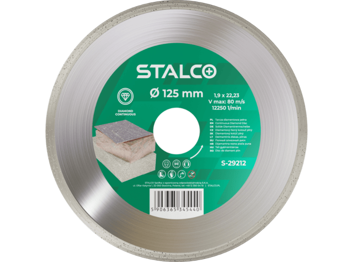 Tarcza diamentowa ciągła STALCO PREMIUM 230mm do ceramiki i gresu