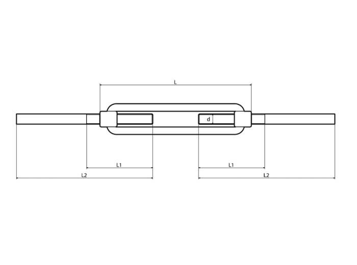 Śruba Rzymska M20 PROSTE KOŃCE - DO SPAWANIA napinająca liny