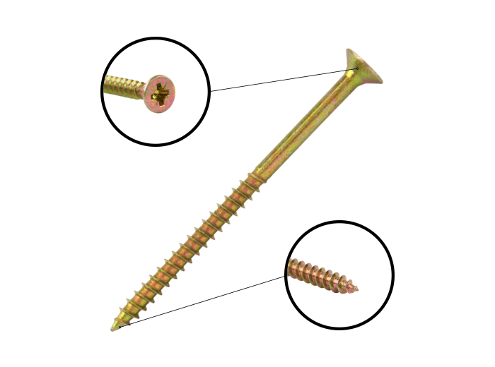 WKRĘT HARTOWANY DO DREWNA 4.5X45 OCYNK