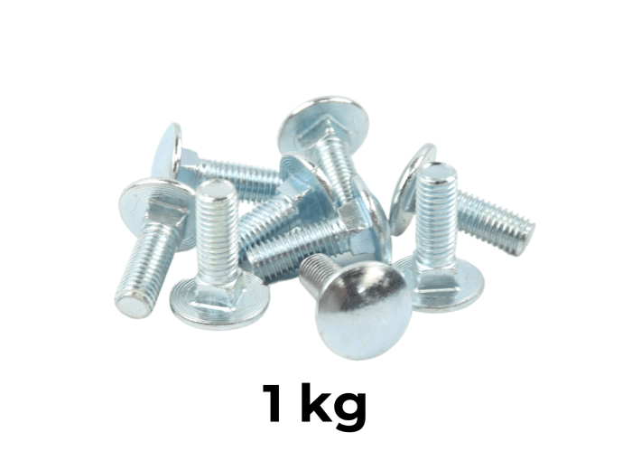 ŚRUBA ZAMKOWA M6X20 DIN 603 GRZYBKOWA OCYNK