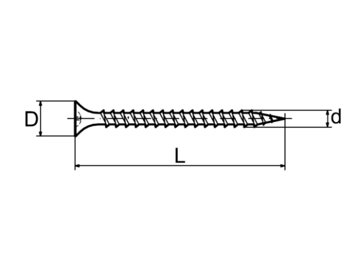 3.5x55 WKRĘTY DO DREWNA G-K CZARNE FOSFATOWANE