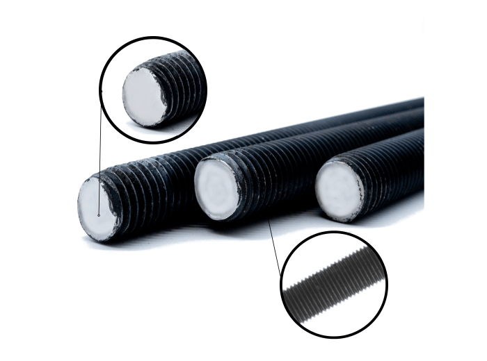 PRĘT SZPILKA GWINTOWANY M16x1000 CZARNY 10.9 DIN 976