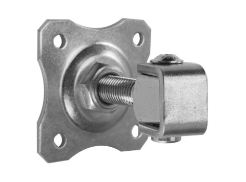 Zawias regulowany M16 z szyldem ozdobnym 80x80x3 mm brama furtka