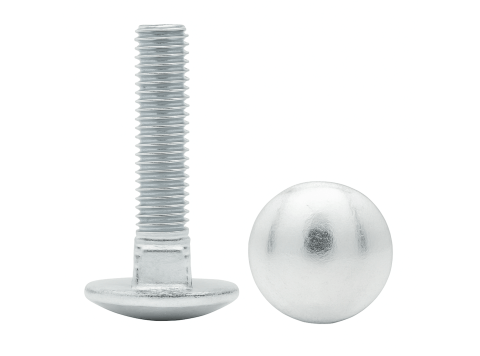 ŚRUBA ZAMKOWA M12X40 KL.4.8 DIN 603 GRZYBKOWA OCYNK