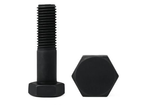 M16X80 KL.10.9 ŚRUBA UTWARDZANA DIN 931 CZARNA ŁEB 6-KĄTNY