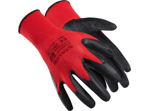 Rękawice poliestrowe S-LATEX R 6" STALCO