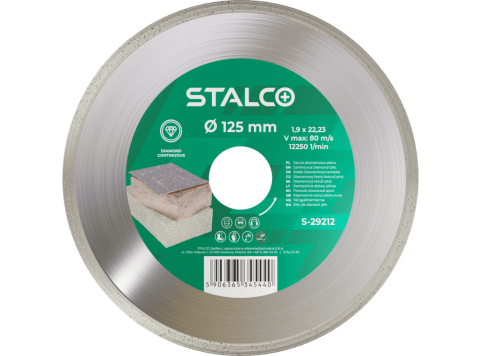 Tarcza diamentowa ciągła STALCO PREMIUM 115mm do ceramiki i gresu