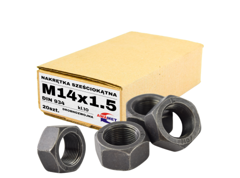 M14X1.5 DROBNOZWOJNA NAKRĘTKA 6-KĄTNA KL.10 DIN 934
