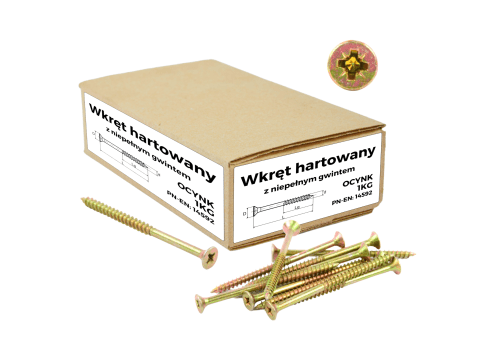 WKRĘT HARTOWANY DO DREWNA 4.5X45 OCYNK
