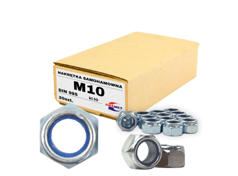 NAKRĘTKA M10 SAMOHAMOWNA kl.10 DIN 985