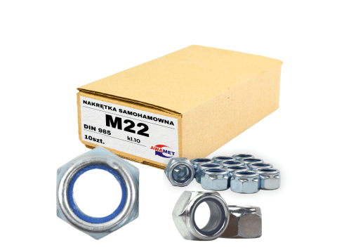 NAKRĘTKA M22 SAMOHAMOWNA kl.10 DIN 985