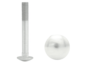 ŚRUBA ZAMKOWA M12X80 KL.4.8 DIN 603 GRZYBKOWA OCYNK