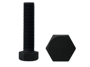 M10X30 KL.10.9 ŚRUBA UTWARDZANA DIN 933 CZARNA ŁEB 6-KĄTNY