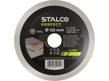 Tarcza diamentowa ciągła STALCO PERFECT 125mm do ceramiki i gresu