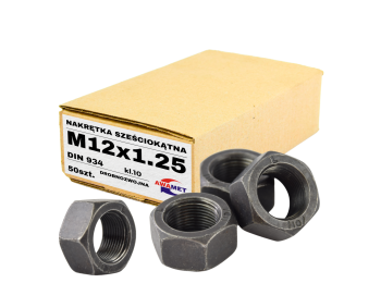 M12X1.25 DROBNOZWOJNA NAKRĘTKA 6-KĄTNA KL.10 DIN 934