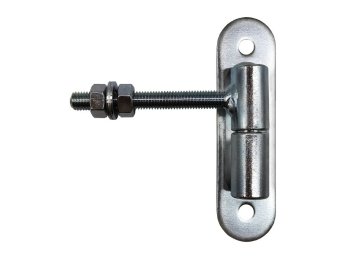 Zawias regulowany fi24 M12 z kulą szyld 150x40 mm 61.064