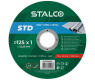 Tarcza do cięcia metalu - płaska 125 x 1.0 x 22.23 mm STALCO STD