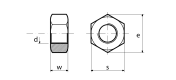 M10X1.25 DROBNOZWOJNA NAKRĘTKA 6-KĄTNA KL.10 DIN 934