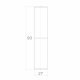 Zawias toczony fi27x90 mm z kulą do wspawania brama furtka
