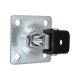 Zawias regulowany M16 z szyldem 80x80x3 mm do bramy furtki