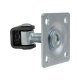 Zawias regulowany M16 z szyldem 80x80x3 mm do bramy furtki