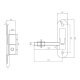 Zawias regulowany fi24 M12 z kulą szyld 150x40 mm 61.064