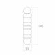 Zawias toczony ozdobny fi30x146 mm do wspawania brama furtka drzwi