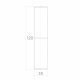 Zawias toczony fi35x120 mm z kulą do wspawania brama furtka
