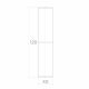Zawias toczony fi40x120 mm z kulą do wspawania brama furtka